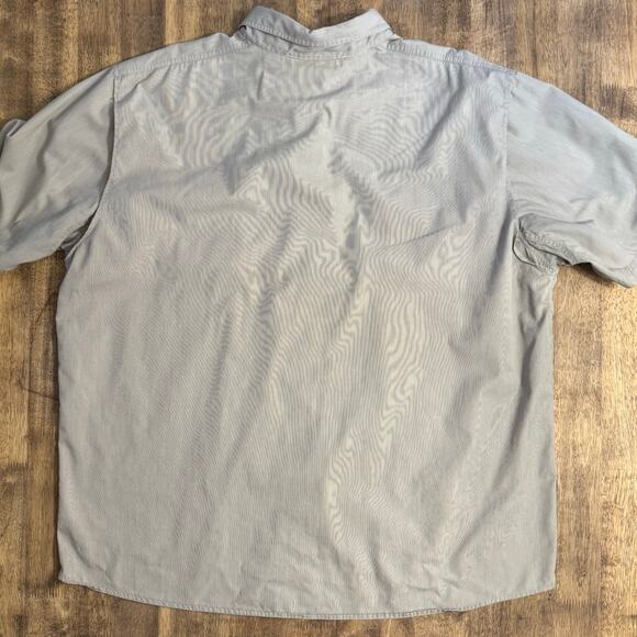 Harley-Davidson Motorcycle Collared Work Shop Shirt Short Sleeve Gray Size 2XL - Picture 11 of 11
